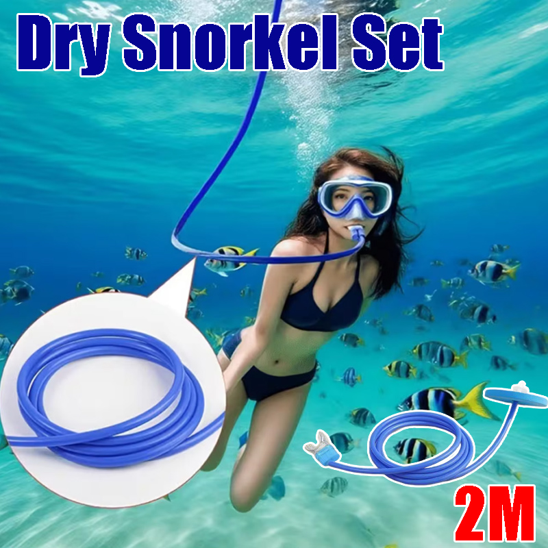 Snorkel Dry Top - Maschera Subacquea Professionale Integrale con Tubo