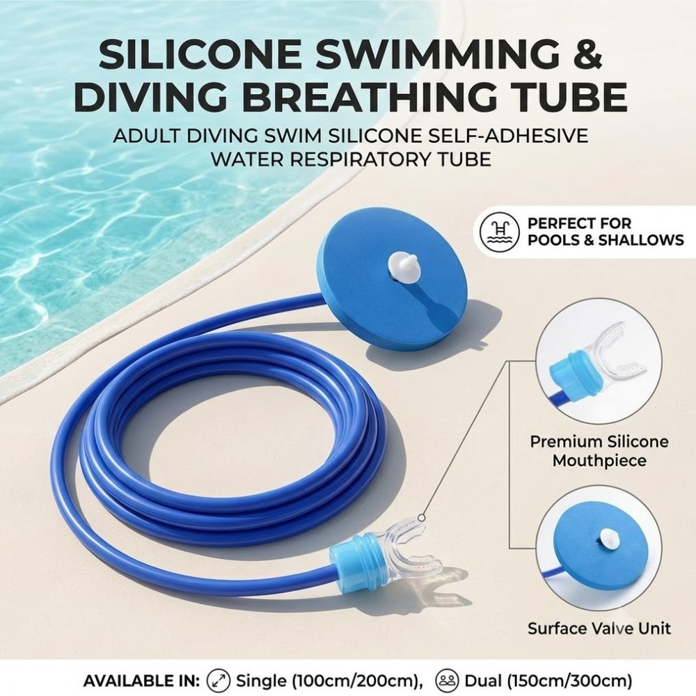 Snorkel Dry Top - Tubo Respiratorio in Silicone per Immersioni