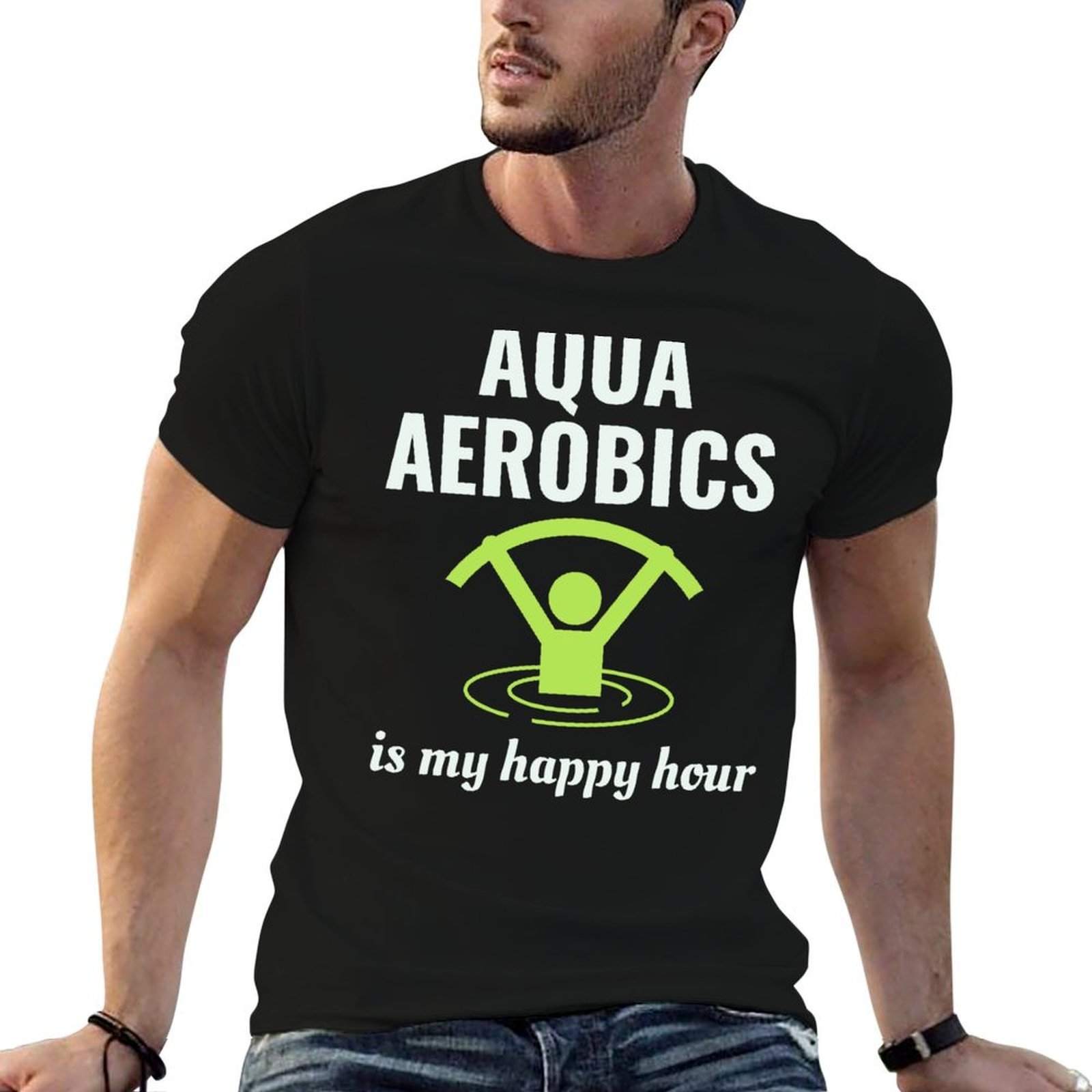Aquatic Aerobics - T-shirt per acquagymnastica, fitness acquatico, esercizi