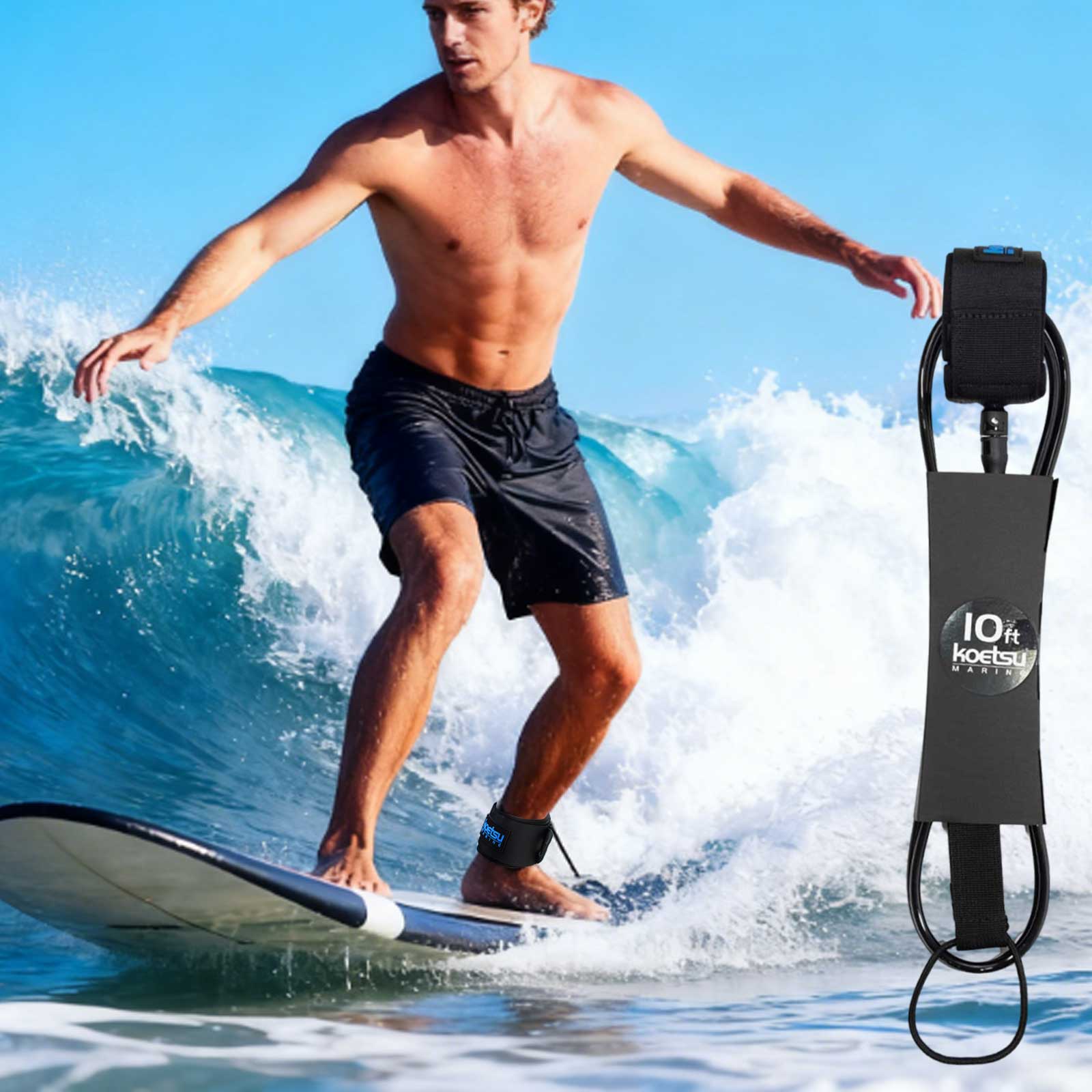 Corda per Legatura Tavola da S - Surfboard Leash Ankle recensione e prezzo