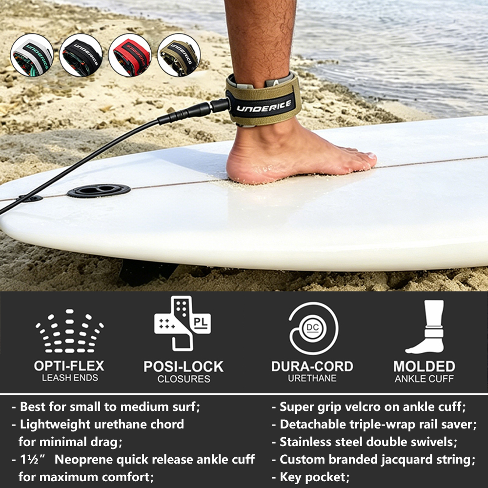 UICE Leash per Tavola da Surf  - Surfboard Leash Ankle recensione e prezzo