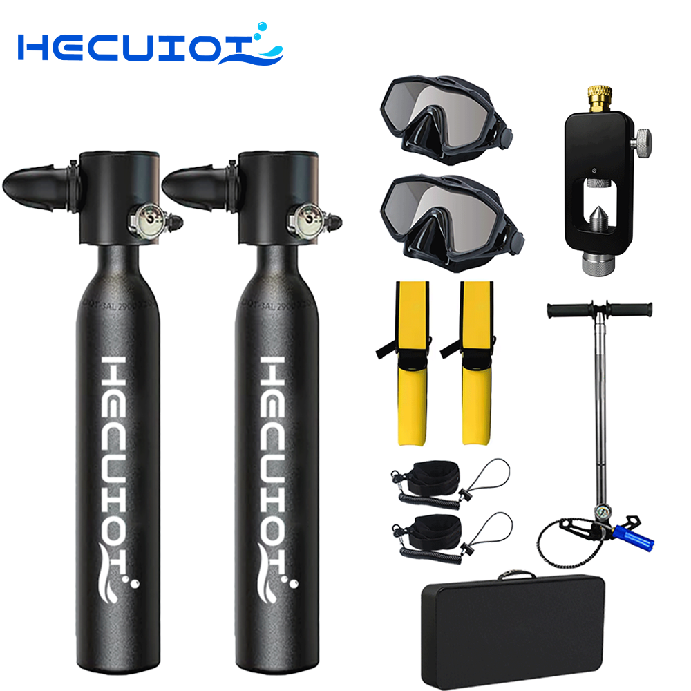 HECUIOI Mini Scuba Tank Attrez - Snorkel Dry Top recensione e prezzo